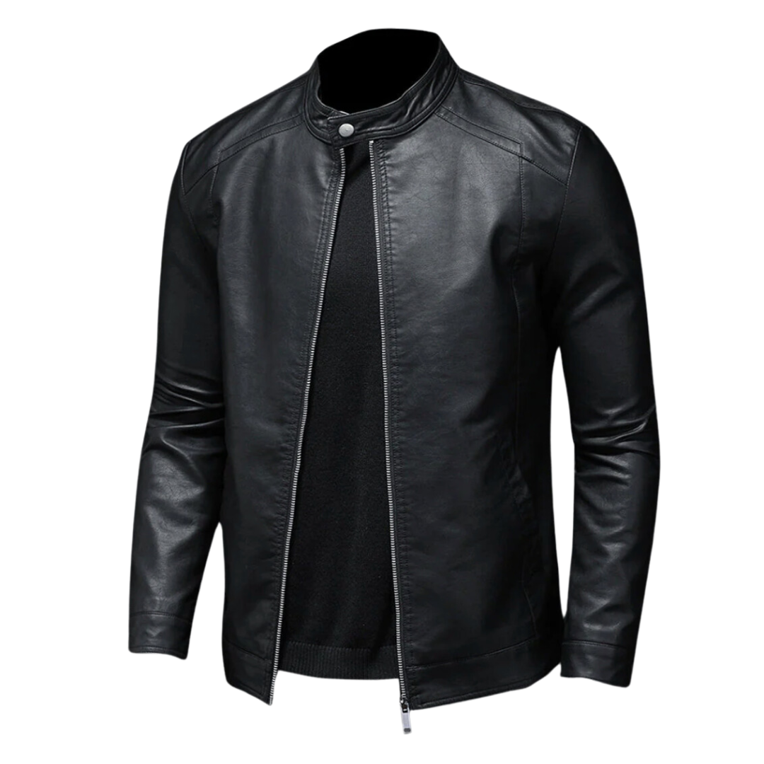 GEORGE | CHAQUETA BIKER DE PIEL