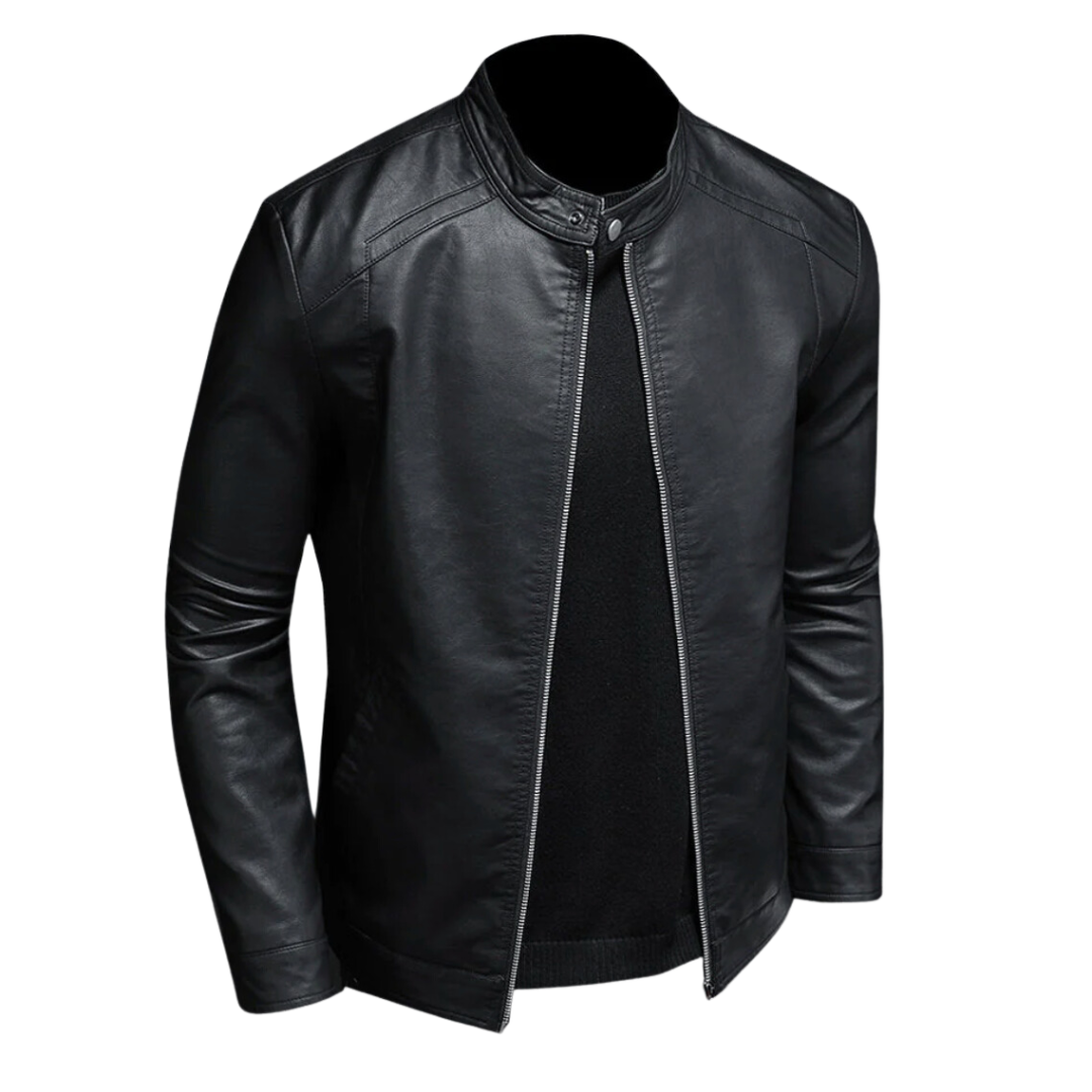 GEORGE | CHAQUETA BIKER DE PIEL