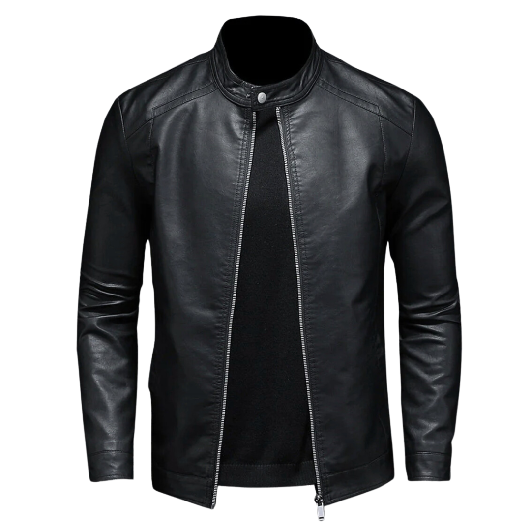 GEORGE | CHAQUETA BIKER DE PIEL