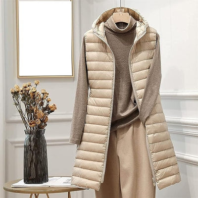 Aya - Chaqueta Aislante con Capucha, Acogedora y Moderna