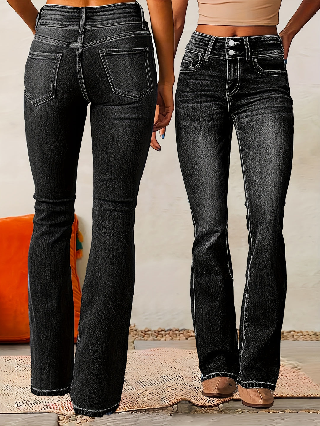 Aya™ | Jeans de Corte alto