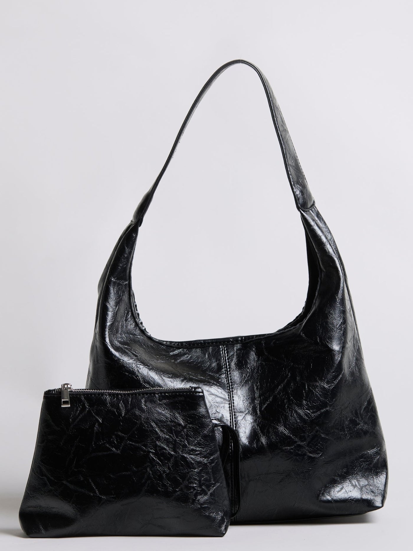 Bolso de mano Scarlett de piel desgastada