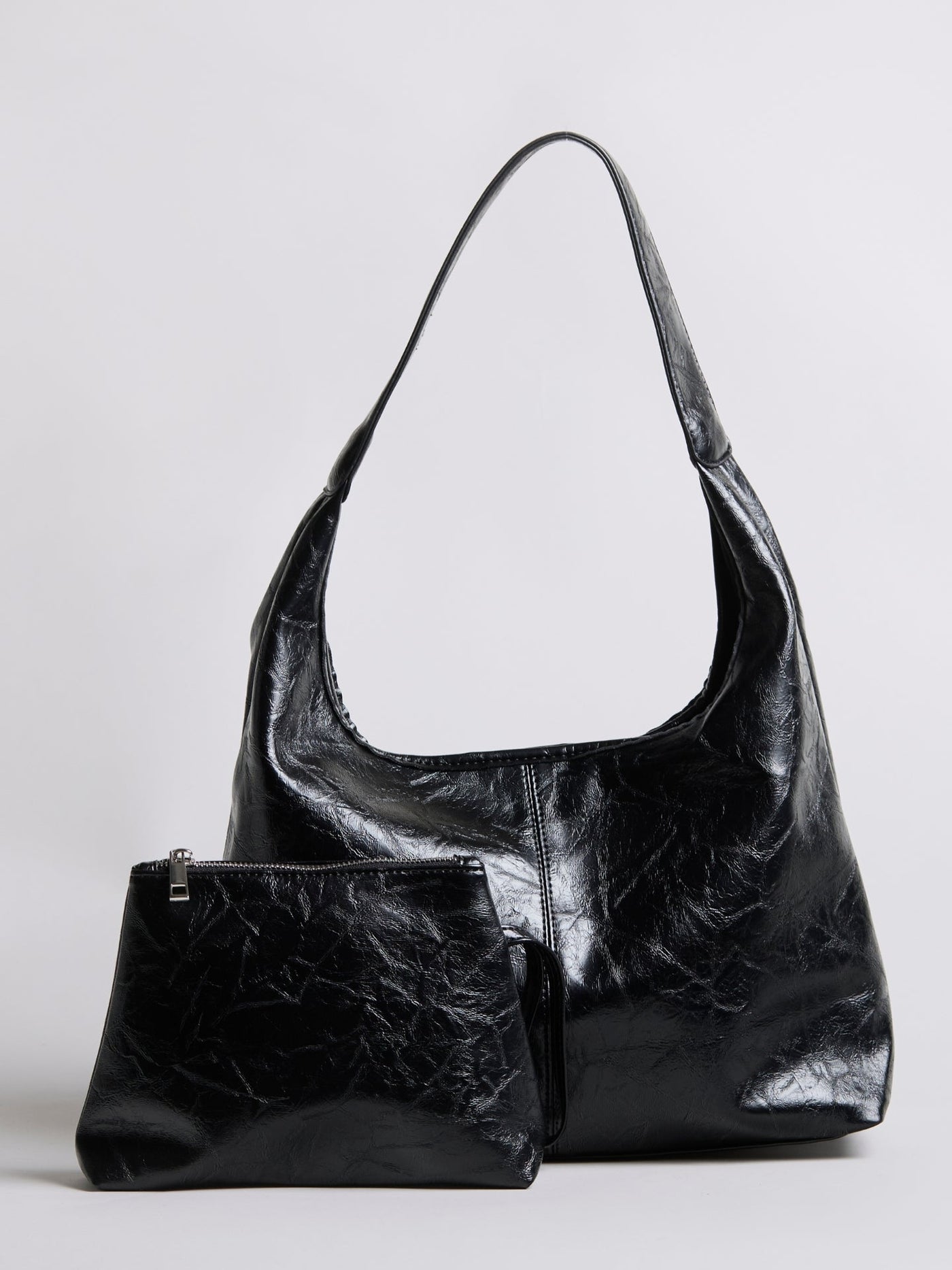 Bolso de mano Scarlett de piel desgastada