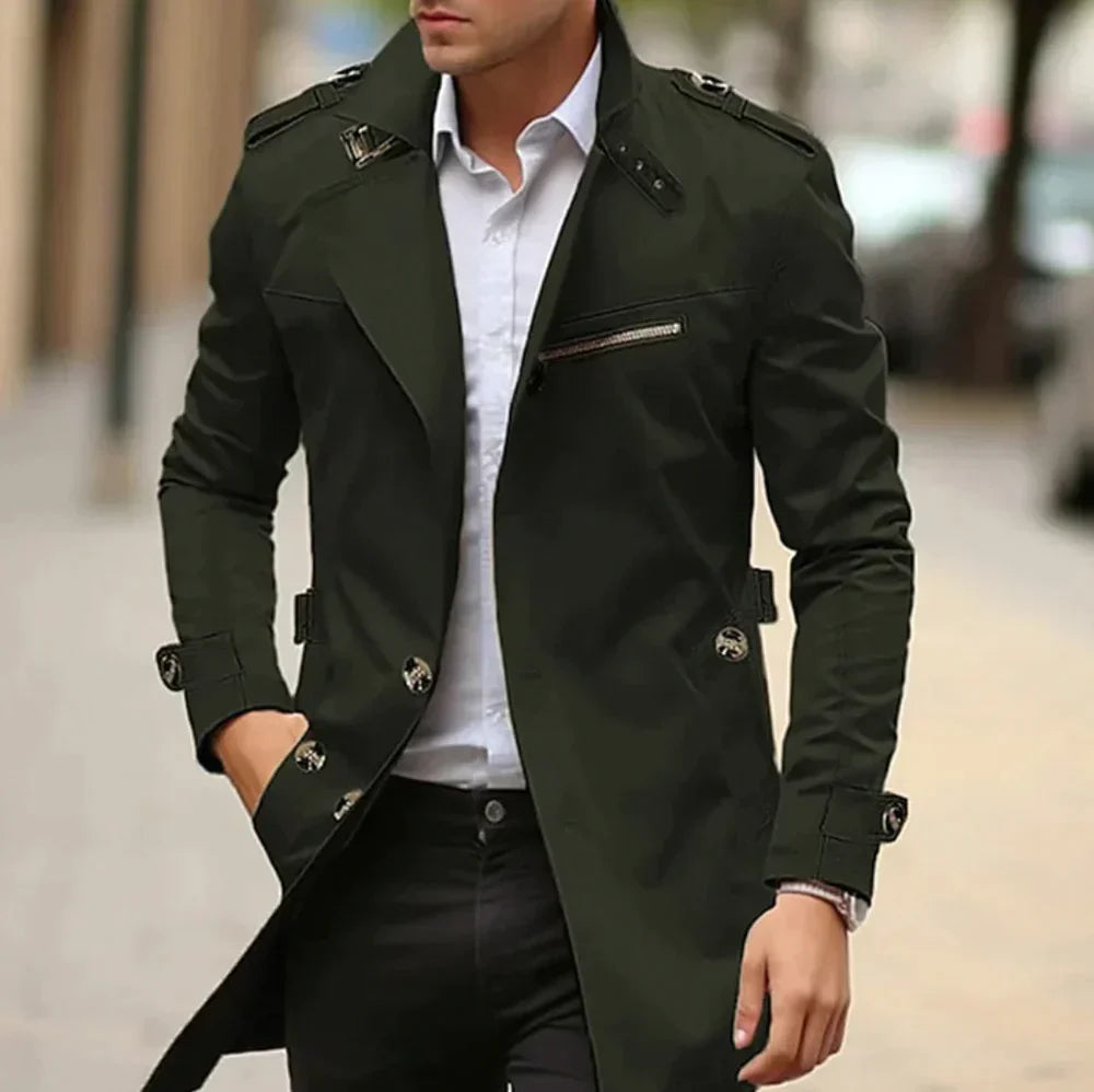 Gabardina elegante para hombre