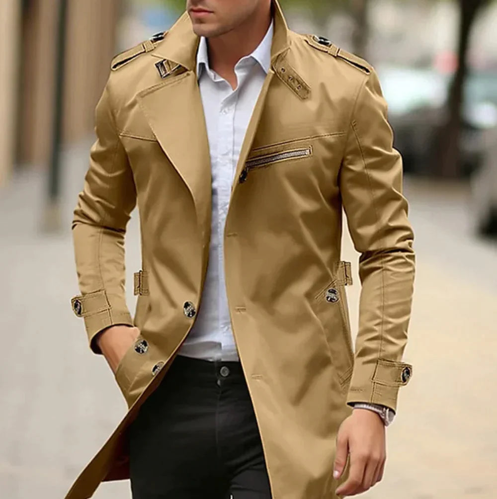 Gabardina elegante para hombre