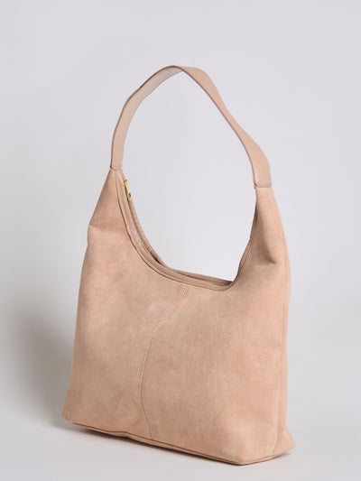 Bolso de mano de cuero de gamuza para uso diario