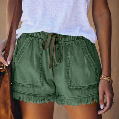 LAURA® | Shorts de mezclilla de cintura alta