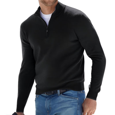 Jersey con media cremallera para hombre