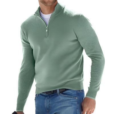 Jersey con media cremallera para hombre