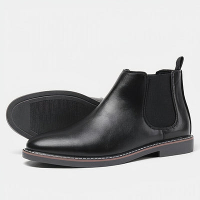 Gerno - Botas Chelsea de piel para hombre