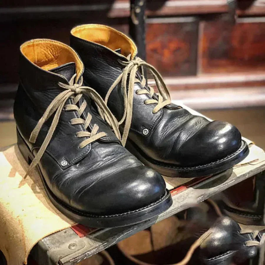 Lowen - Botas clásicas de piel para hombre