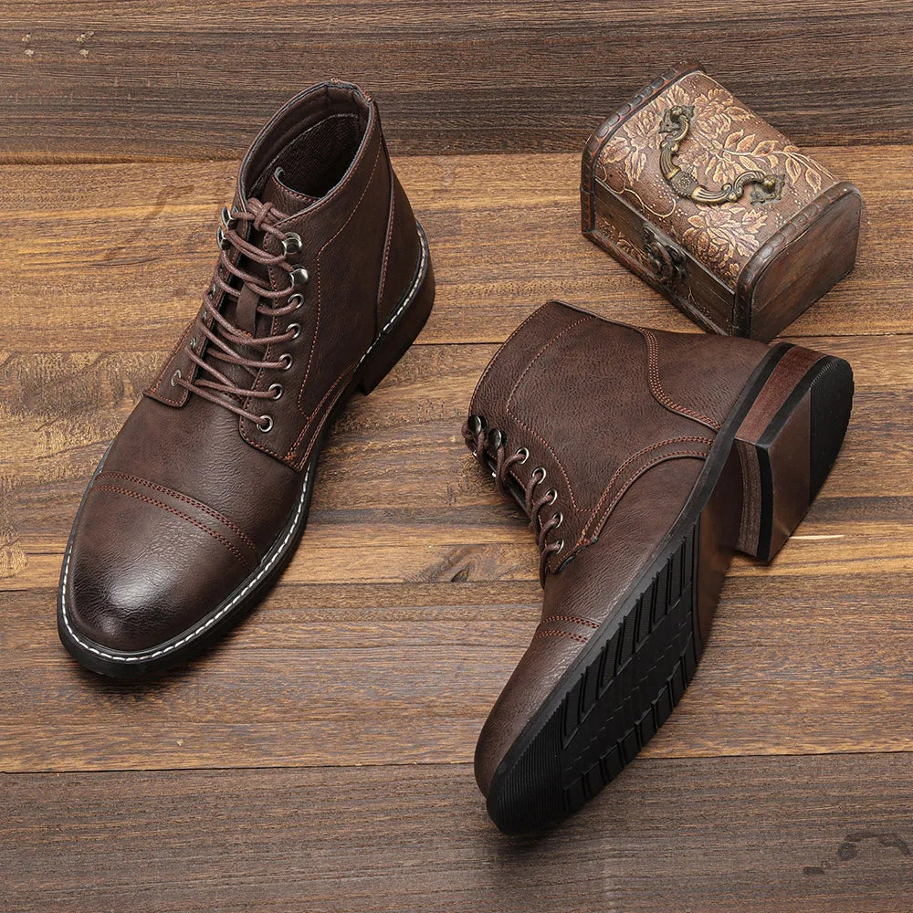 Keith | Botas derby vintage con puntera