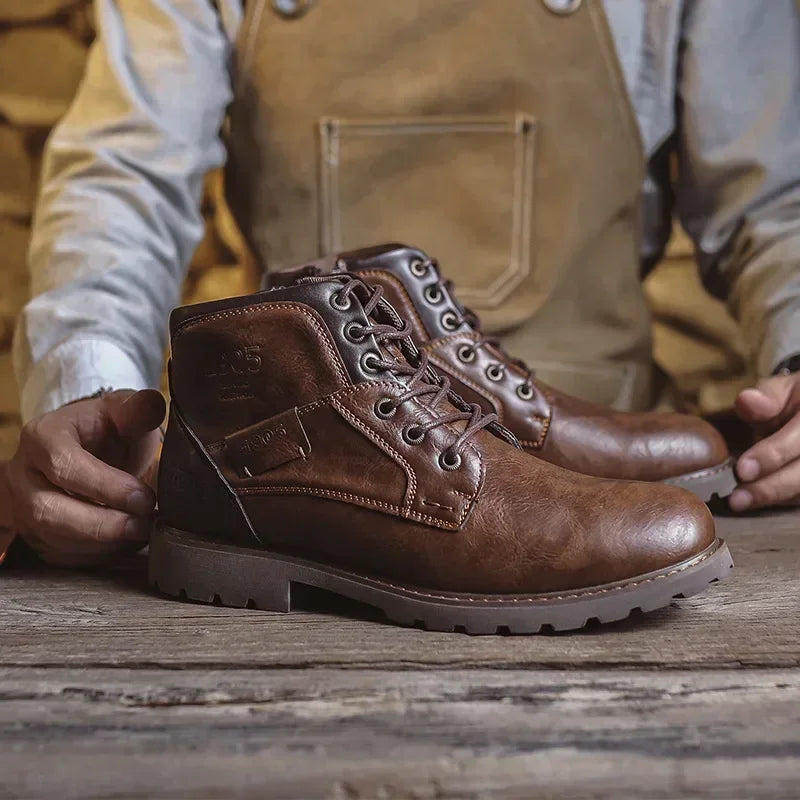 Parker | Botas casual de cuero estilo británico para hombre