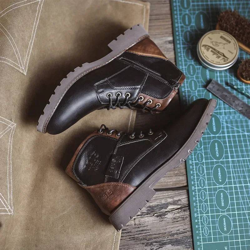 Parker | Botas casual de cuero estilo británico para hombre