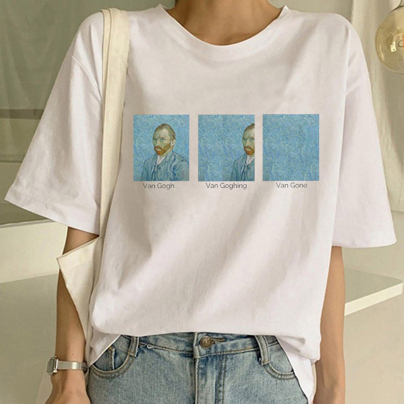 Camiseta con estampado de Van Gogh