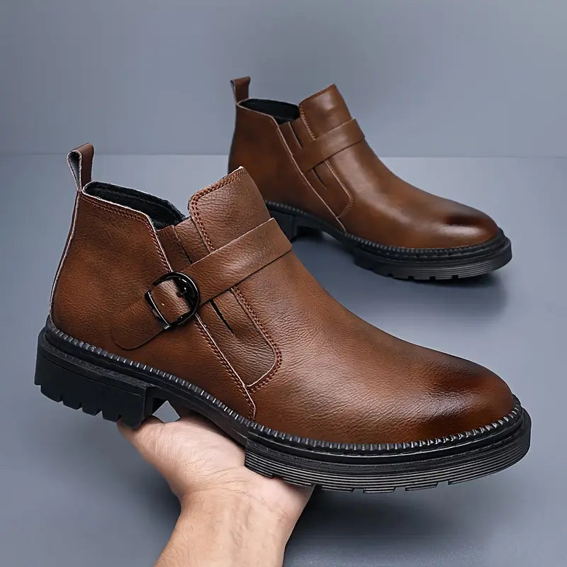 Liam | Botas ranger de piel para hombre