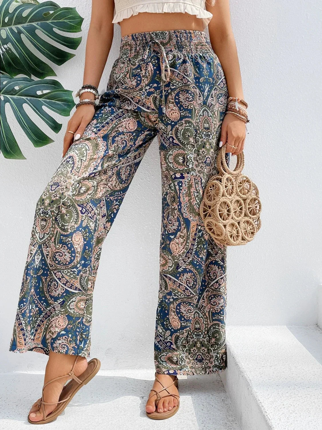 Lauren - Pantalones anchos estampados