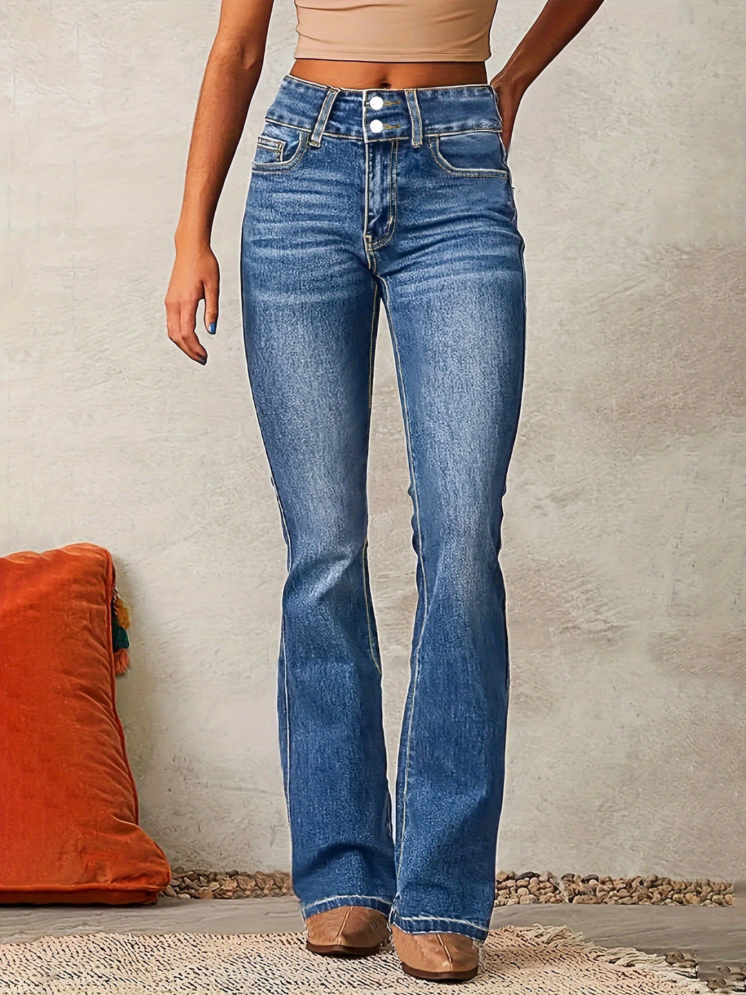 Aya™ | Jeans de Corte alto