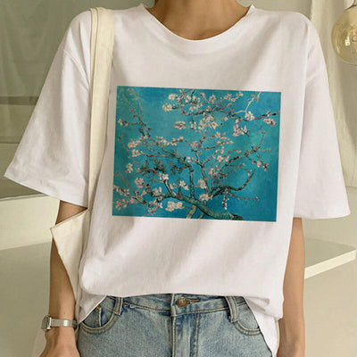 Camiseta con estampado de Van Gogh